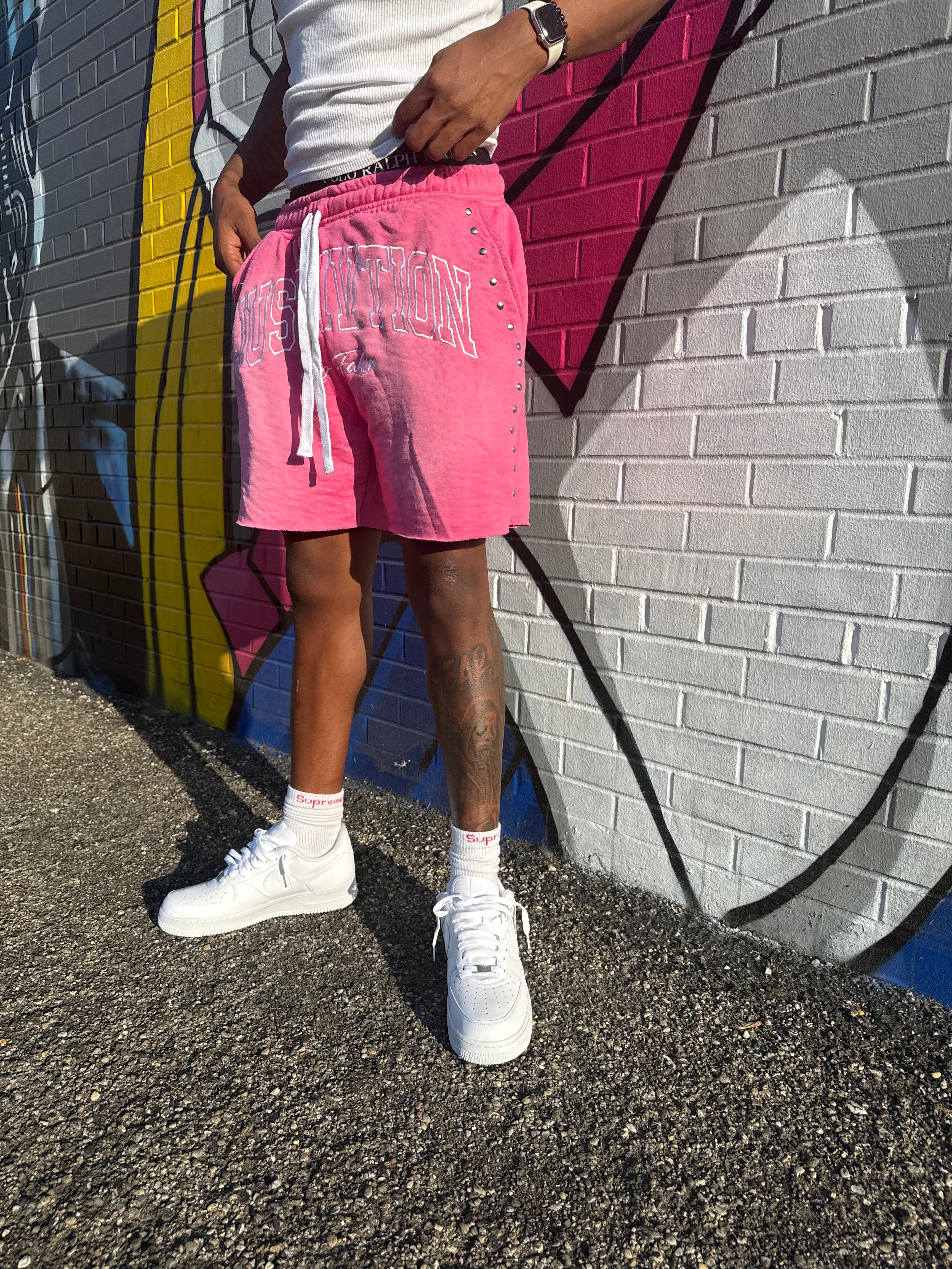 No Fakin Shorts Pink