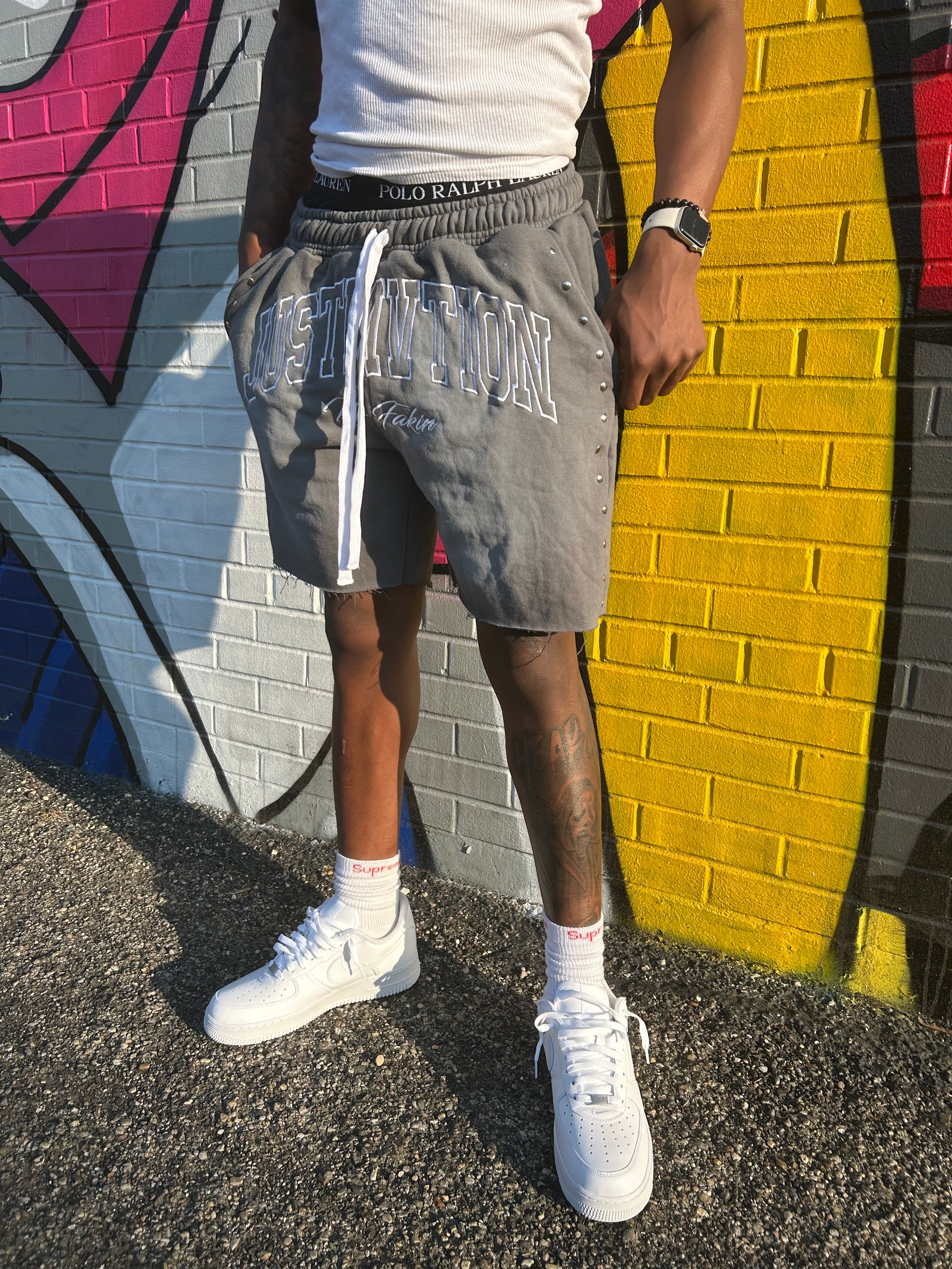 No Fakin Shorts Grey