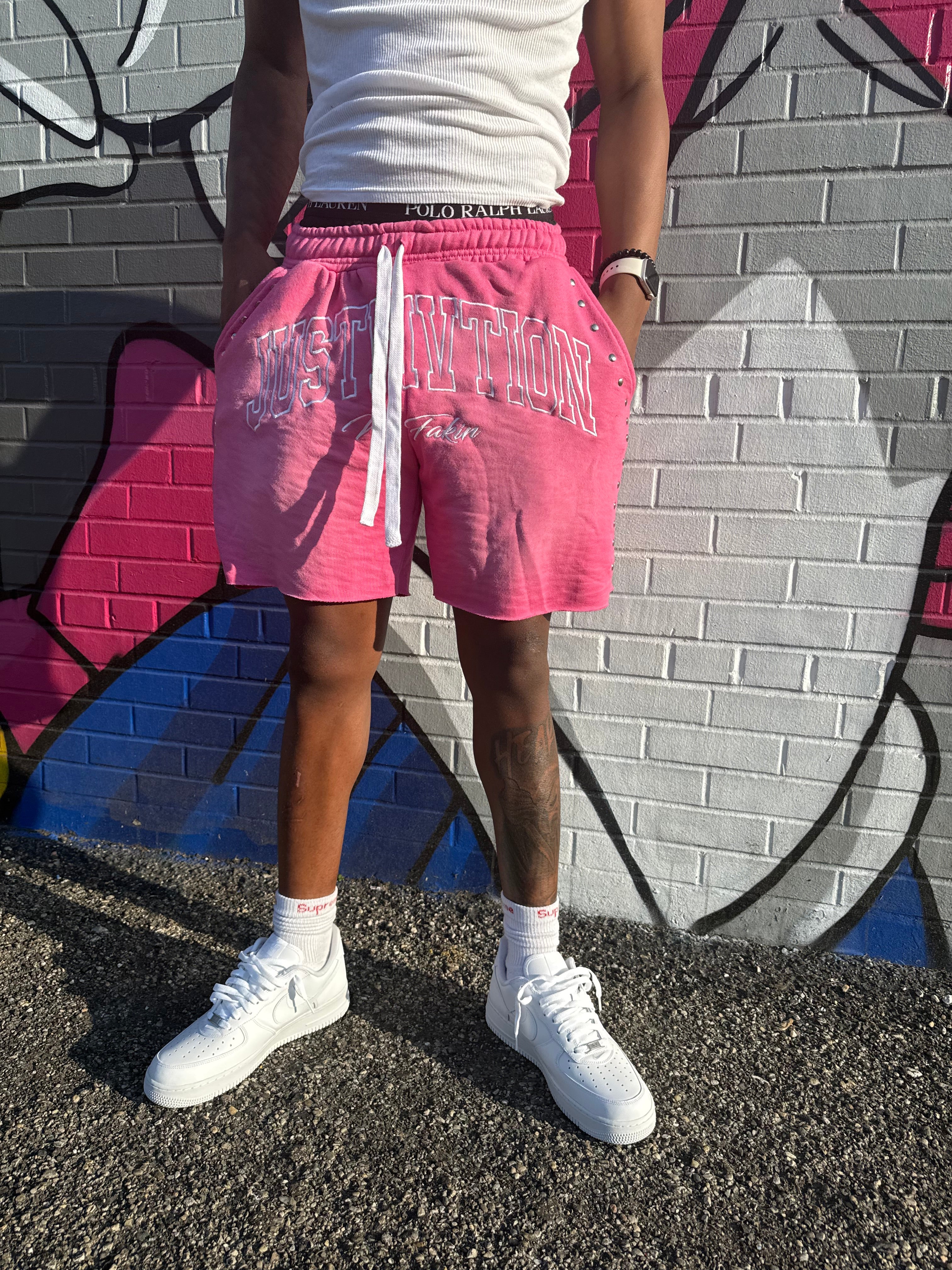 No Fakin Shorts Pink
