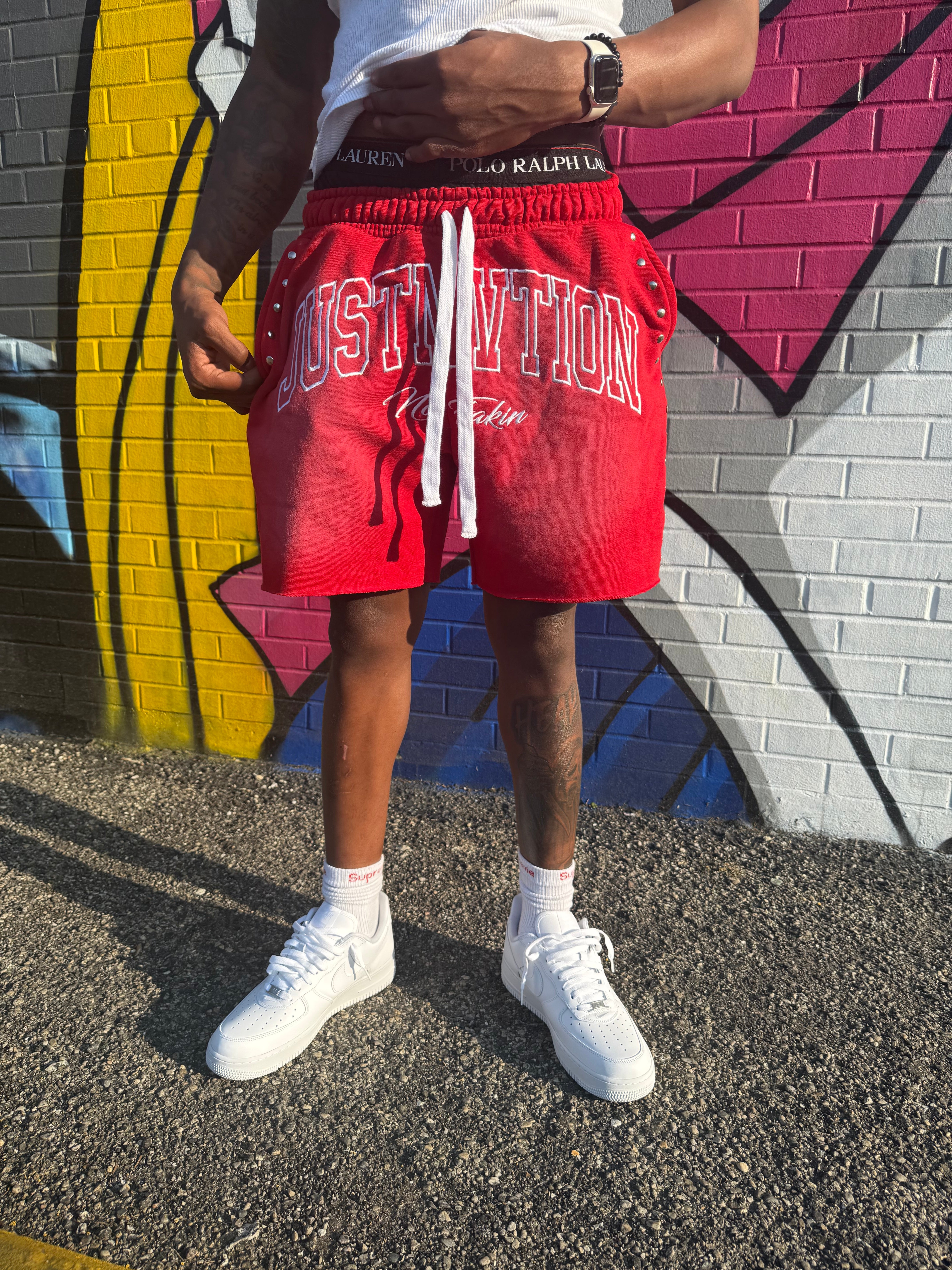 No Fakin Shorts Red