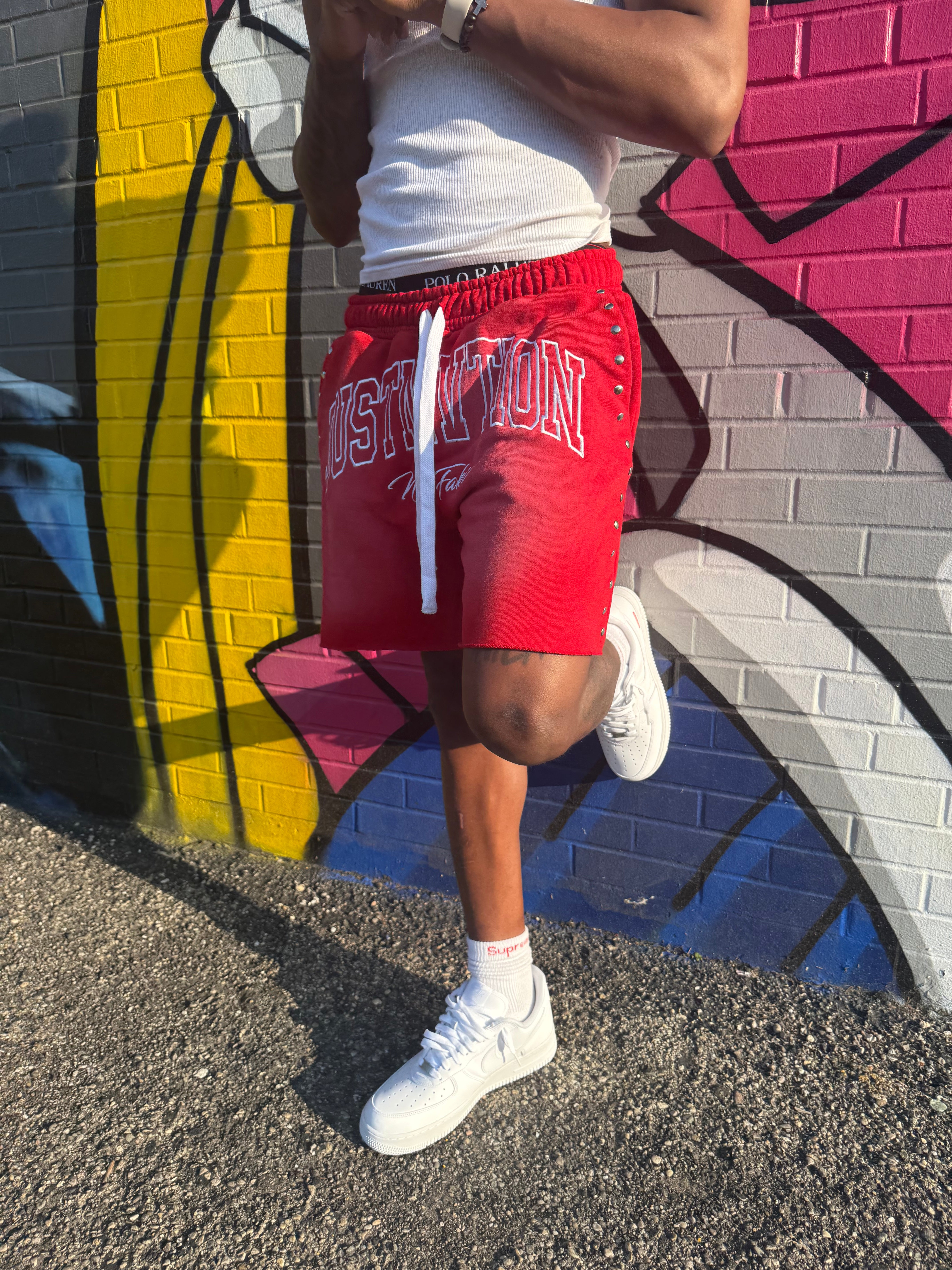 No Fakin Shorts Red